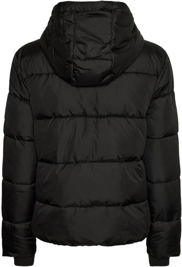 PIECES gewatteerde winterjas PCBEE van gerecycled polyester zwart - Foto 5