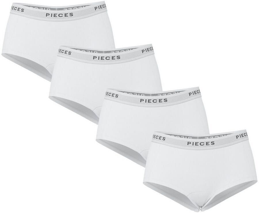 Pieces Hipster PCLOGO LADY 4 PACK SOLID NOOS BC (4 stuks Set van 4)