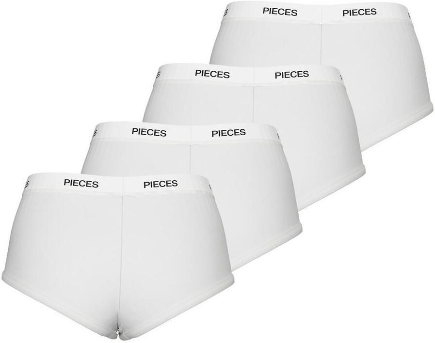 Pieces Hipster PCLOGO LADY 4 PACK SOLID NOOS BC (4 stuks Set van 4) - Foto 2