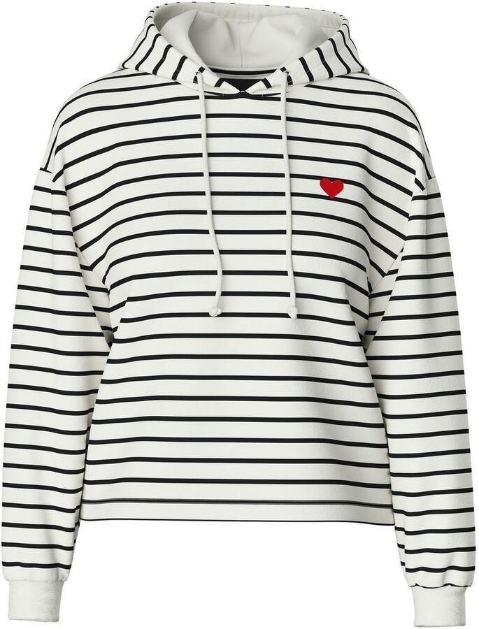 Pieces Hoodie PCCHILLI LS HOODIE STRIPES EMB NOOS BC - Foto 2