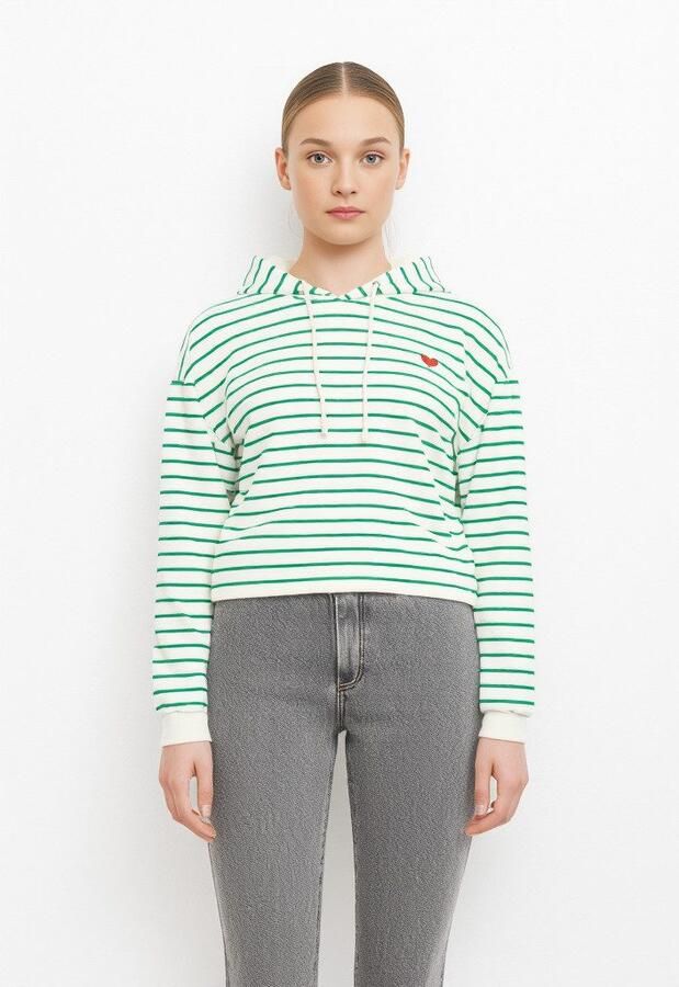 Pieces Hoodie PCCHILLI LS HOODIE STRIPES EMB NOOS BC - Foto 2