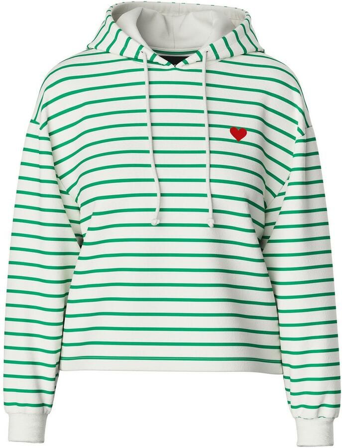 Pieces Hoodie PCCHILLI LS HOODIE STRIPES EMB NOOS BC