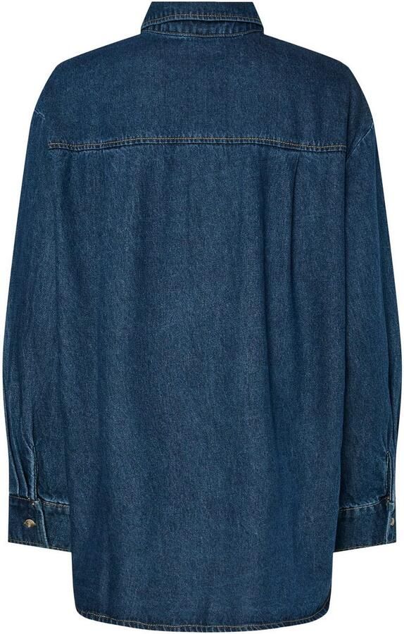 Pieces Jeans blouse PCMAISIE LS DENIM SHIRT NOOS BC - Foto 6