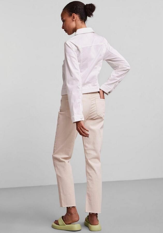 Pieces Regular fit jeansjack van katoenmix model 'OIA' - Foto 3