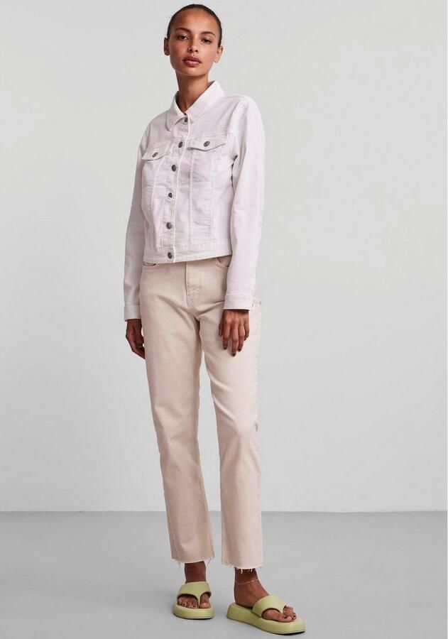 Pieces Regular fit jeansjack van katoenmix model 'OIA' - Foto 2