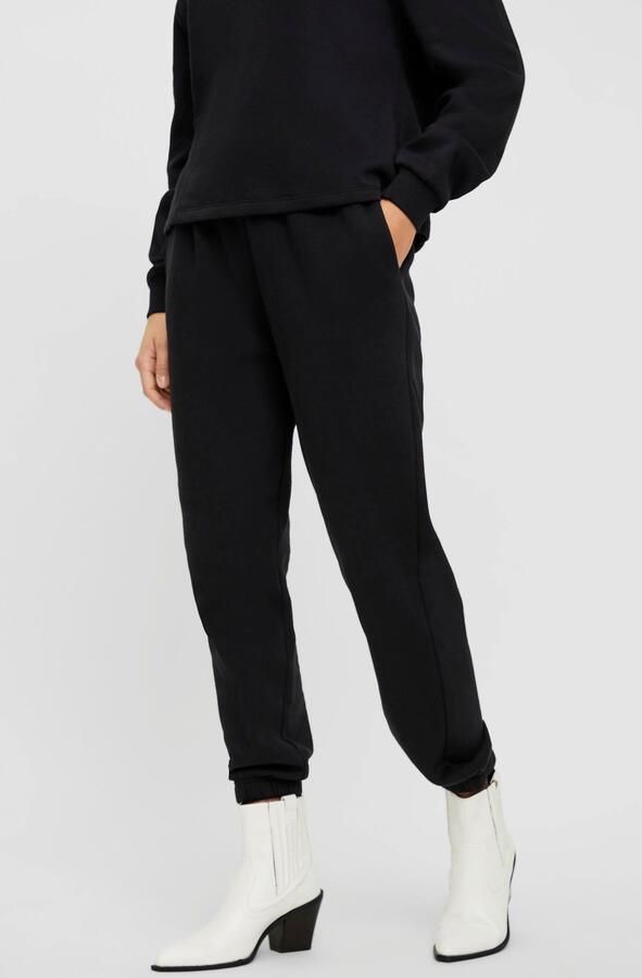 PIECES high waist regular fit sweatpants PCCHILLI zwart - Foto 9