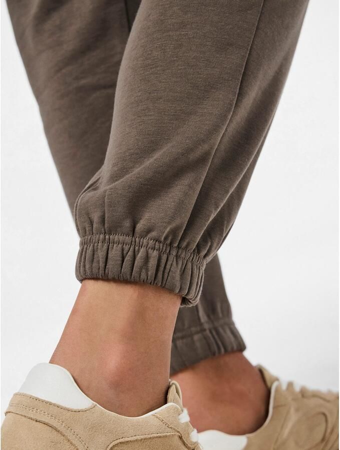 PIECES high waist regular fit sweatpants PCCHILLI groenbruin - Foto 3