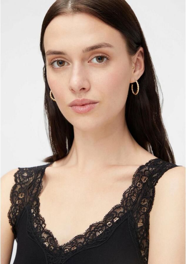 Pieces Slim fit top met kant model 'PCBARBERA' - Foto 5