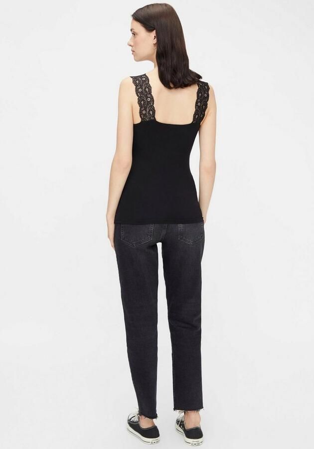 Pieces Slim fit top met kant model 'PCBARBERA' - Foto 3