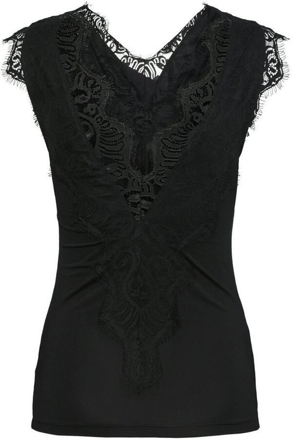 Pieces Kanten top PCILU SL TOP NOOS met inzet bovenaan - Foto 7