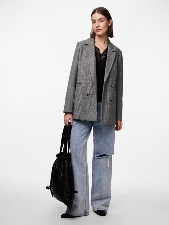 Pieces Kanten top PCILU SL TOP NOOS met inzet bovenaan - Foto 6