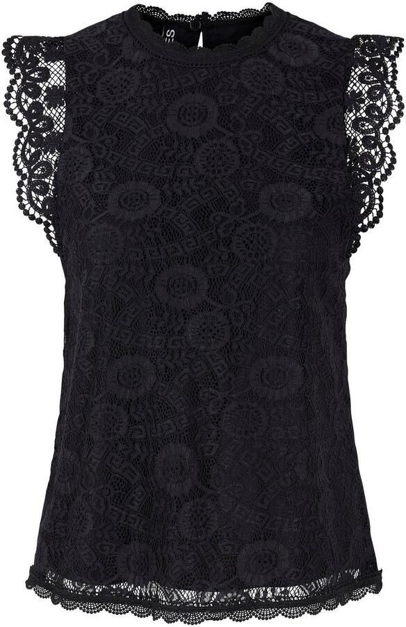Pieces Shaped fit blousetop met kant model 'OLLINE' - Foto 9