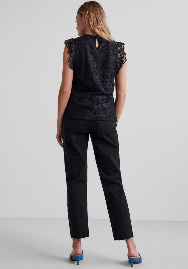 Pieces Blouseshirt met kant model 'COLLINE' - Foto 7