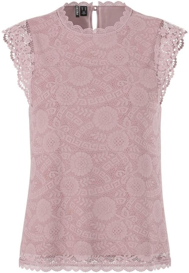 Pieces Regular fit top met kant model 'COLLINE' - Foto 10