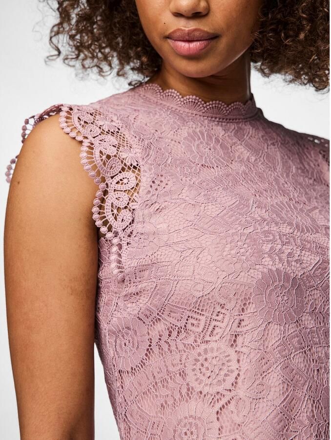 Pieces Regular fit top met kant model 'COLLINE' - Foto 2