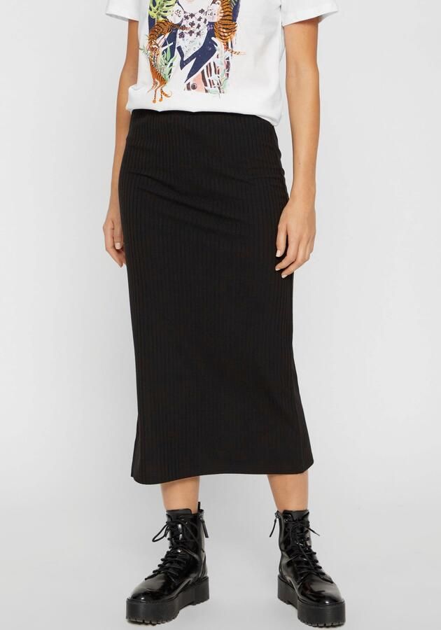 Pieces Midirok PCKYLIE MW MIDI SKIRT NOOS - Foto 6