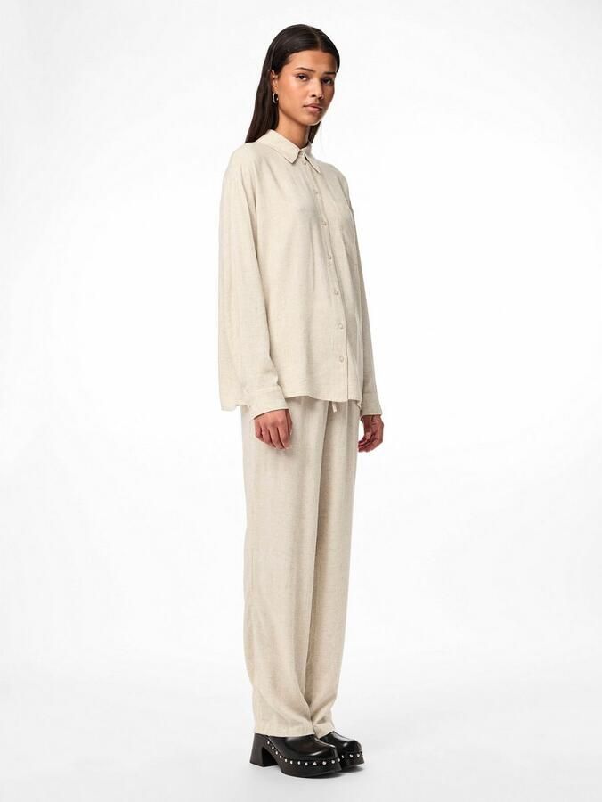 Pieces Overhemdblouse PCPIA LS LOOSE SHIRT WVN NOOS - Foto 2