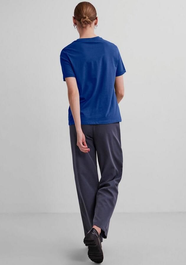 Pieces Shirt met ronde hals PCRIA SS FOLD UP SOLID TEE NOOS BC - Foto 5