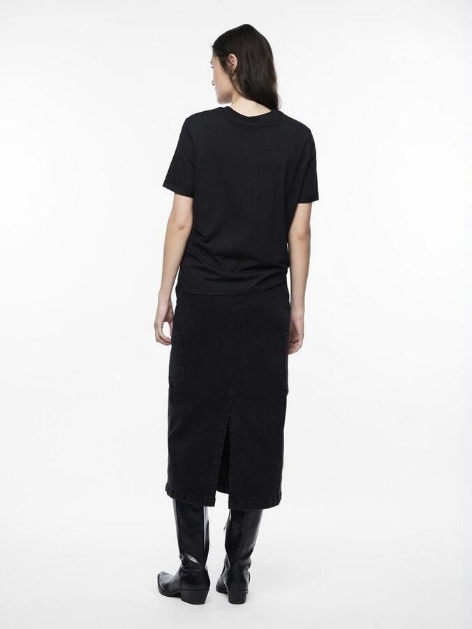 Pieces Shirt met ronde hals PCRIA SS FOLD UP SOLID TEE NOOS BC - Foto 7
