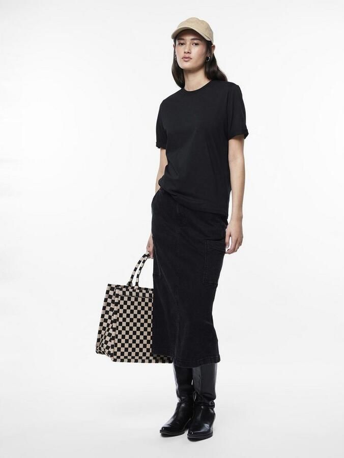 Pieces Shirt met ronde hals PCRIA SS FOLD UP SOLID TEE NOOS BC - Foto 8