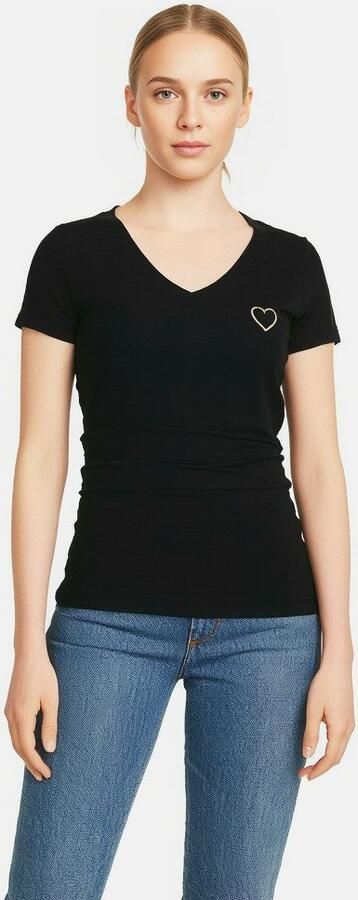 Pieces Shirt met V-hals PCNEW BILLY TEE EMB NOOS BC