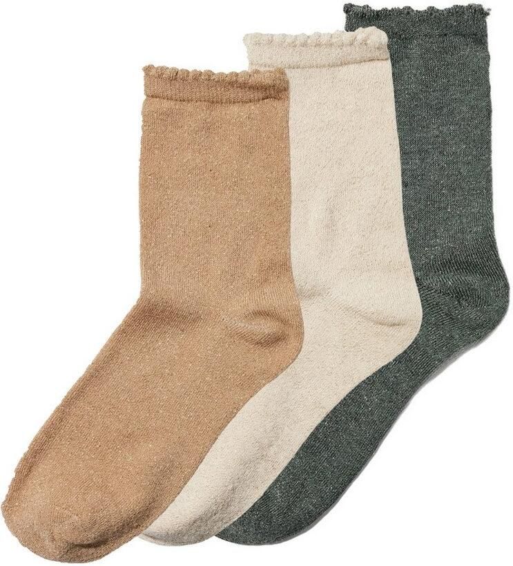 Pieces Sokken PCSEBBY GLITTER LONG 3-PACK SOCKS NOOS (set 3 paar) - Foto 2