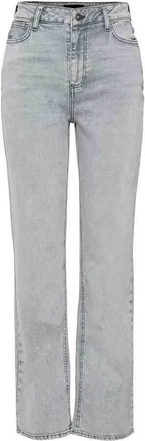 Pieces Straight fit jeans van een mix van katoen en elastaan model 'KELLY' - Foto 2