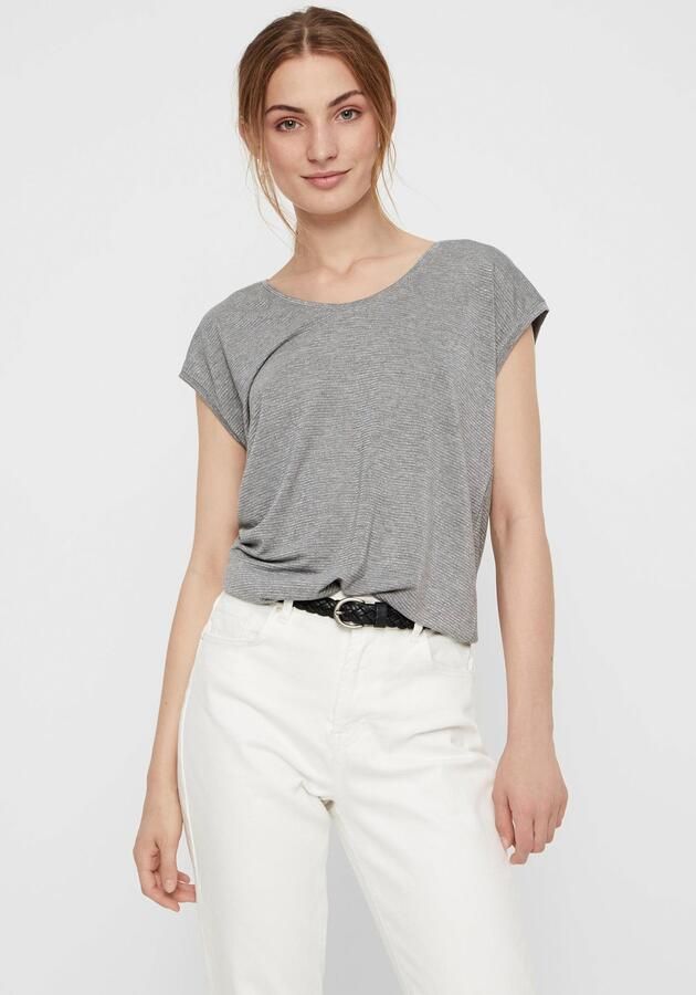 Pieces T-shirt PC BILLO met glinsterstrepen - Foto 7