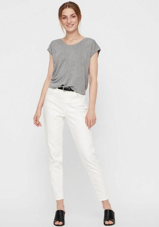 Pieces T-shirt PC BILLO met glinsterstrepen - Foto 4