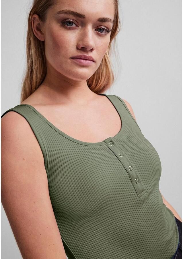 Pieces Slim fit tanktop van katoenmix model 'KITTE'