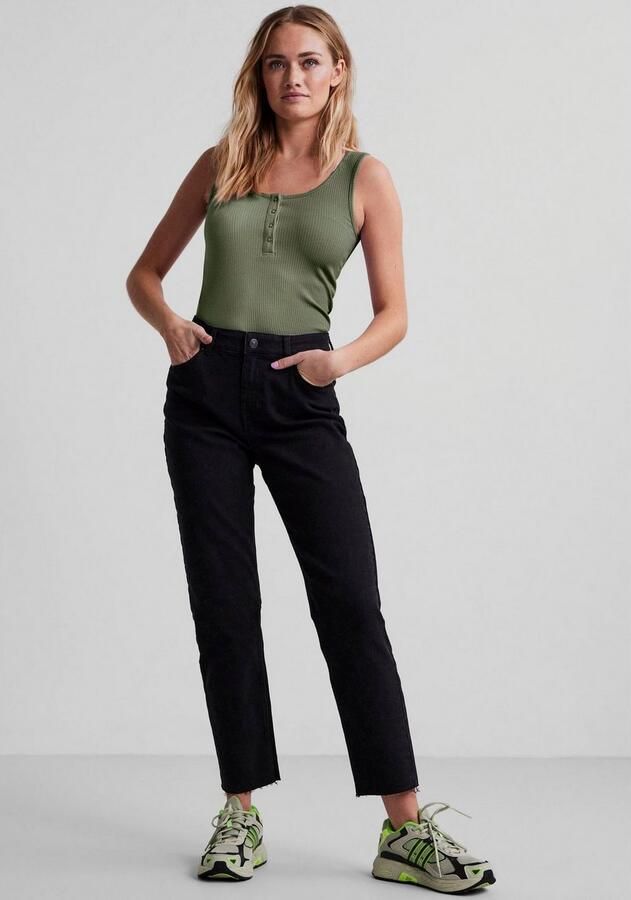 Pieces Slim fit tanktop van katoenmix model 'KITTE' - Foto 2