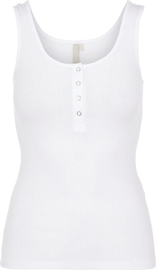Pieces Slim fit tanktop van katoenmix model 'KITTE' - Foto 5
