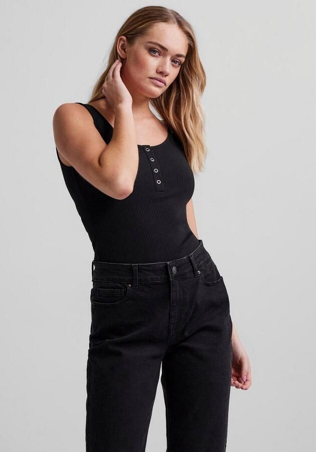 Pieces Slim fit tanktop van katoenmix model 'KITTE' - Foto 3