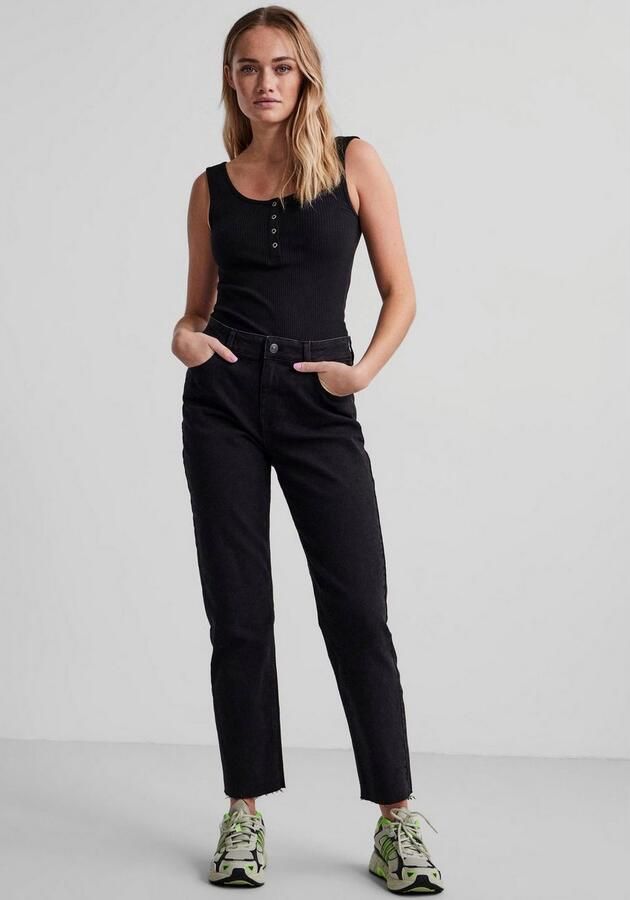 Pieces Slim fit tanktop van katoenmix model 'KITTE' - Foto 4