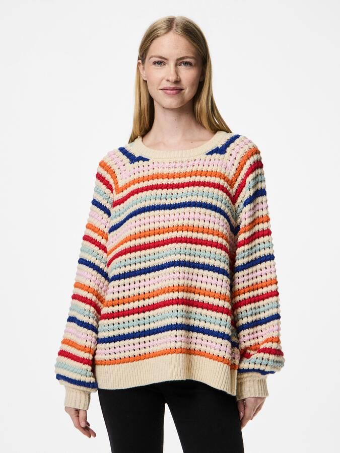 Pieces Trui met ronde hals PCDOSLA LS O-NECK KNIT MM - Foto 9