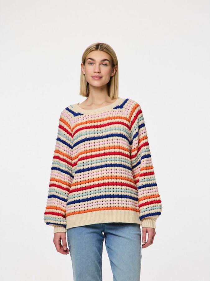 Pieces Trui met ronde hals PCDOSLA LS O-NECK KNIT MM - Foto 6
