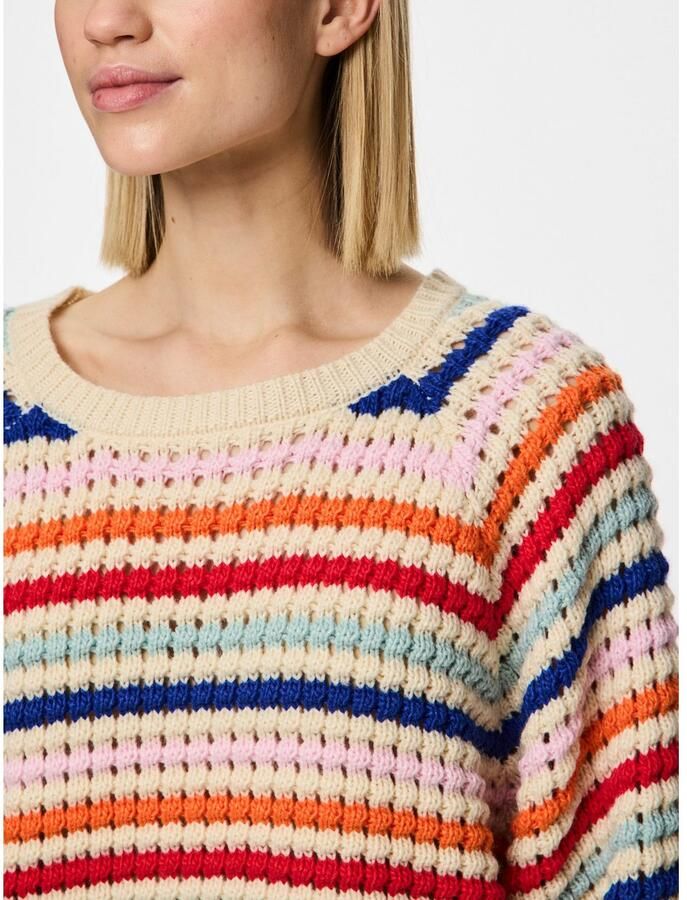 Pieces Trui met ronde hals PCDOSLA LS O-NECK KNIT MM - Foto 2