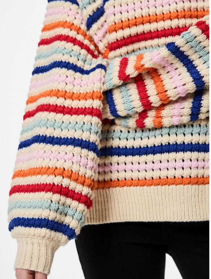 Pieces Trui met ronde hals PCDOSLA LS O-NECK KNIT MM - Foto 5