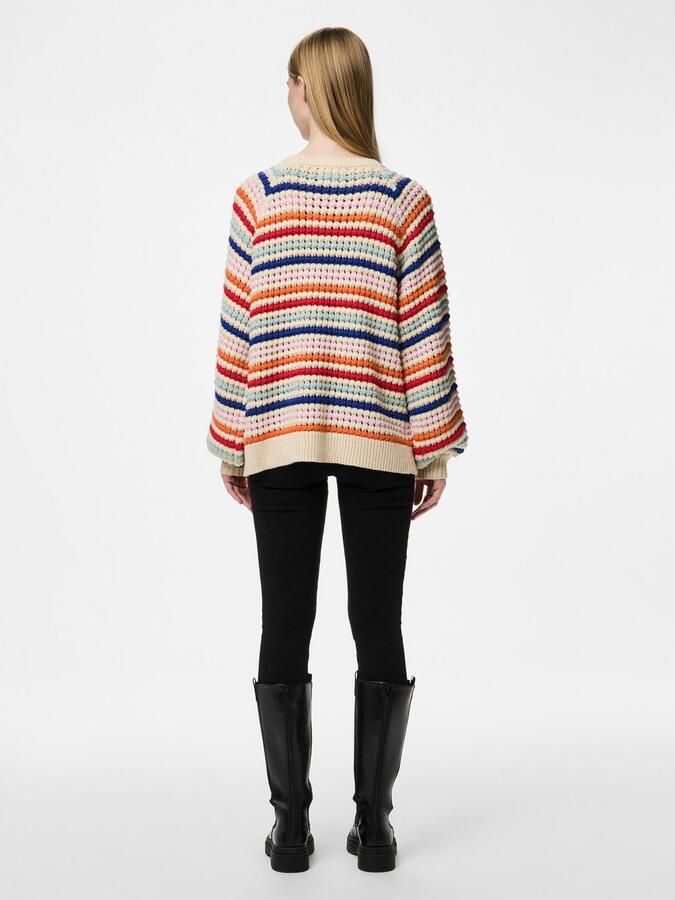 Pieces Trui met ronde hals PCDOSLA LS O-NECK KNIT MM - Foto 8