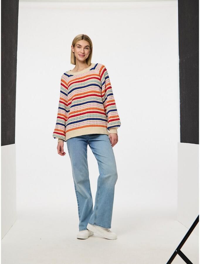 Pieces Trui met ronde hals PCDOSLA LS O-NECK KNIT MM - Foto 3
