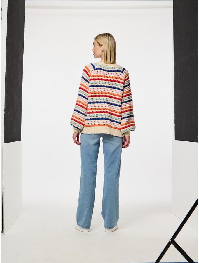 Pieces Trui met ronde hals PCDOSLA LS O-NECK KNIT MM - Foto 4