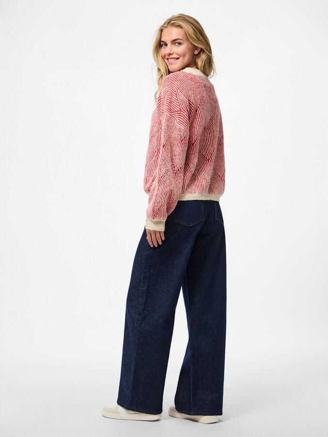 Pieces Comfort fit gebreide pullover met wol model 'JENNA' - Foto 4