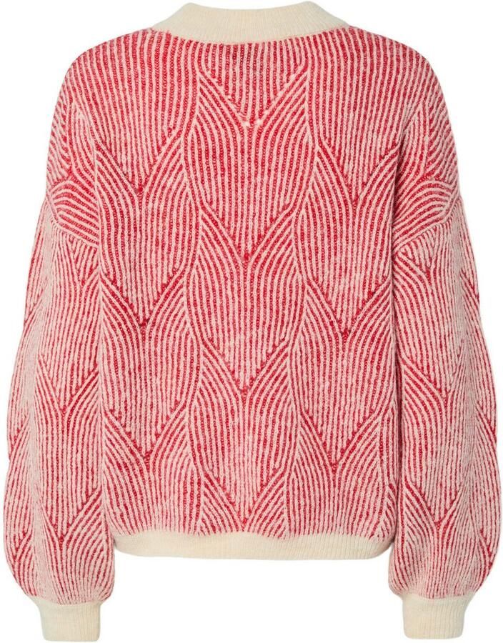 Pieces Comfort fit gebreide pullover met wol model 'JENNA'