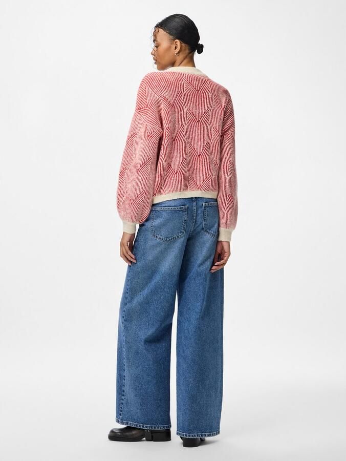 Pieces Comfort fit gebreide pullover met wol model 'JENNA' - Foto 6