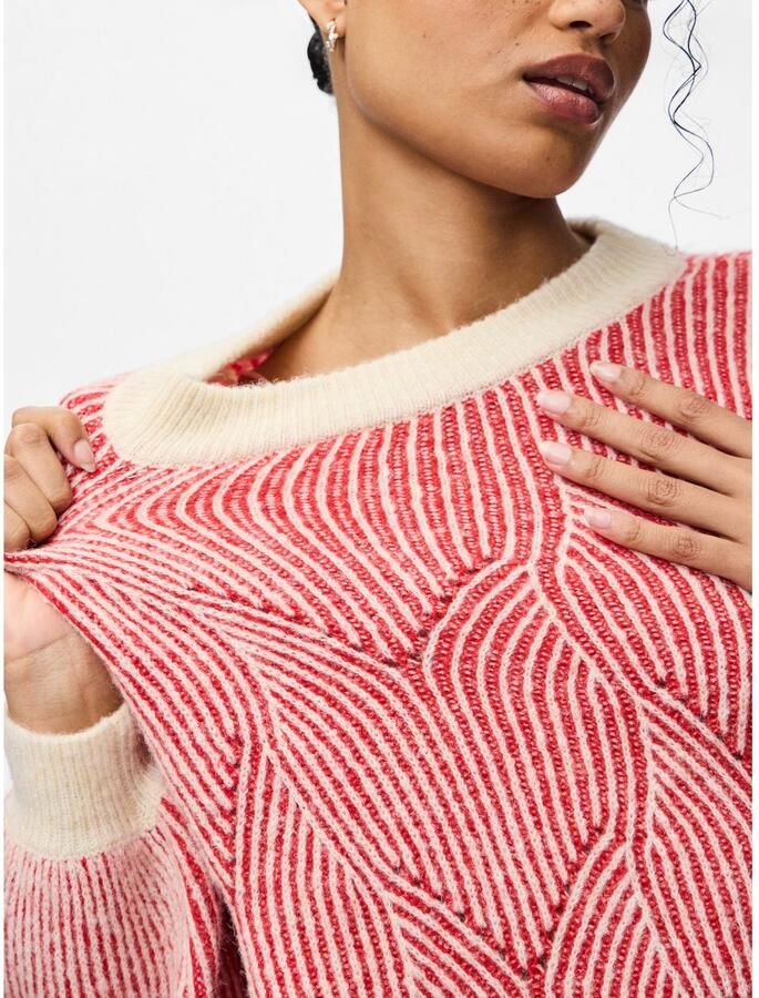 Pieces Comfort fit gebreide pullover met wol model 'JENNA' - Foto 3