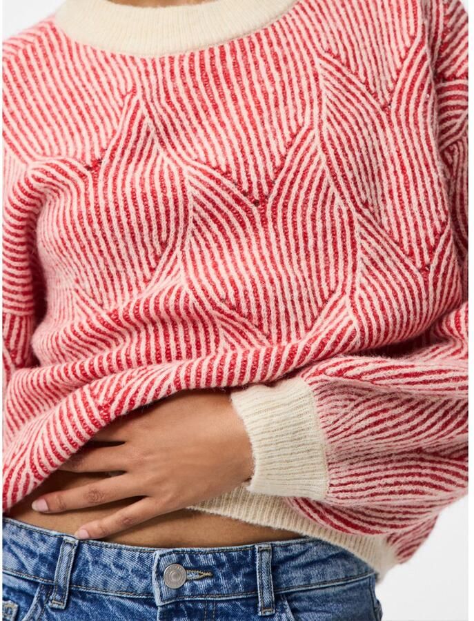 Pieces Comfort fit gebreide pullover met wol model 'JENNA' - Foto 2