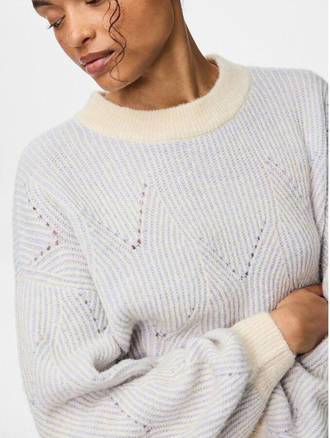 Pieces Comfort fit gebreide pullover met wol model 'JENNA' - Foto 2