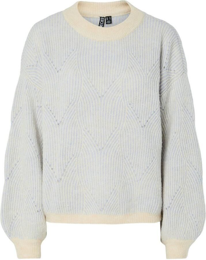 Pieces Comfort fit gebreide pullover met wol model 'JENNA'