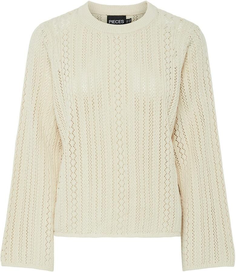 Pieces Comfort fit gebreide pullover van puur katoen model 'NUKA'