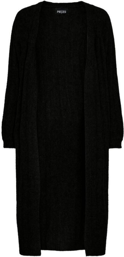 Pieces Loose fit lange cardigan met wol in geribd design model 'MAGGY' - Foto 10